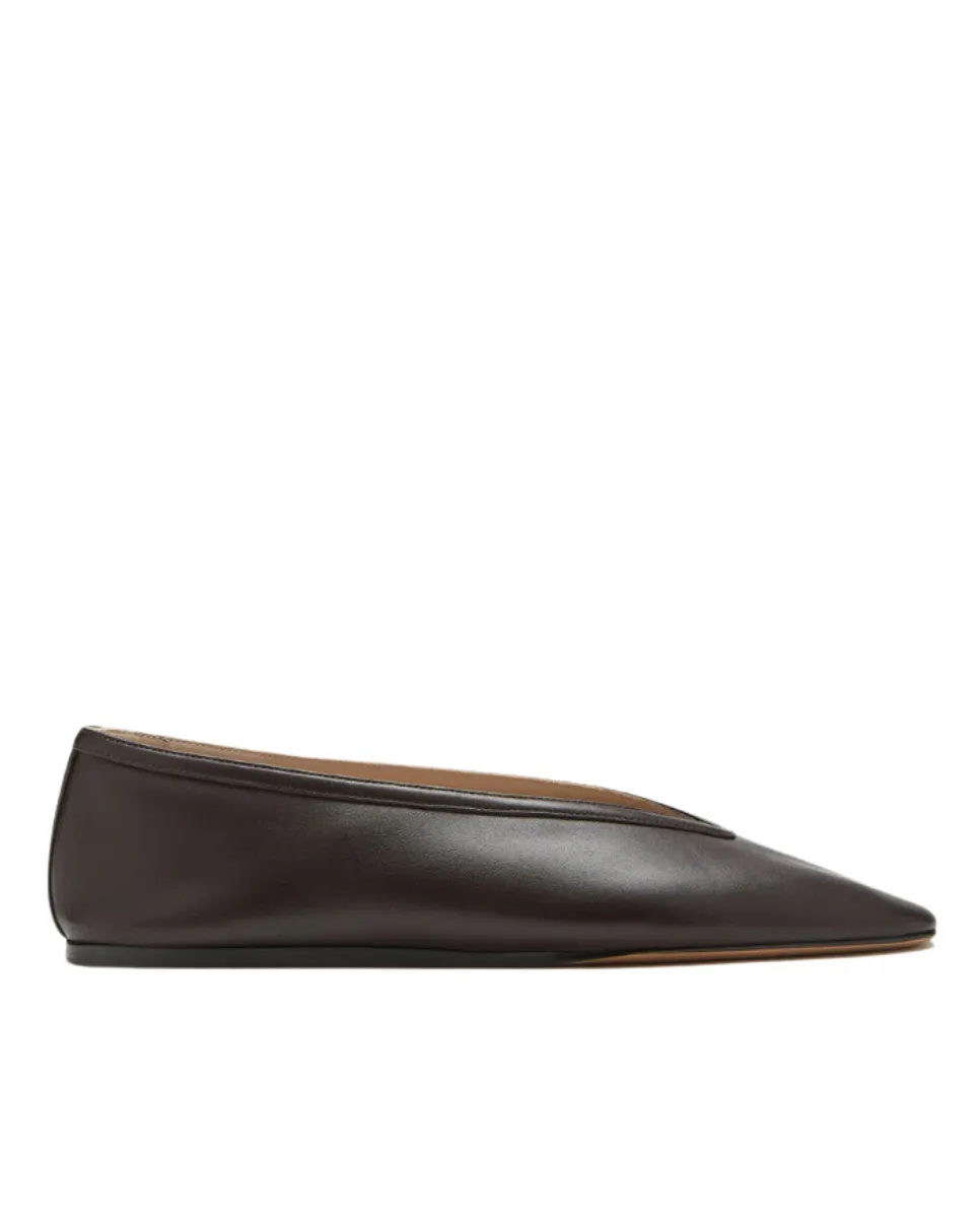 Luna Slipper Chocolate Leather