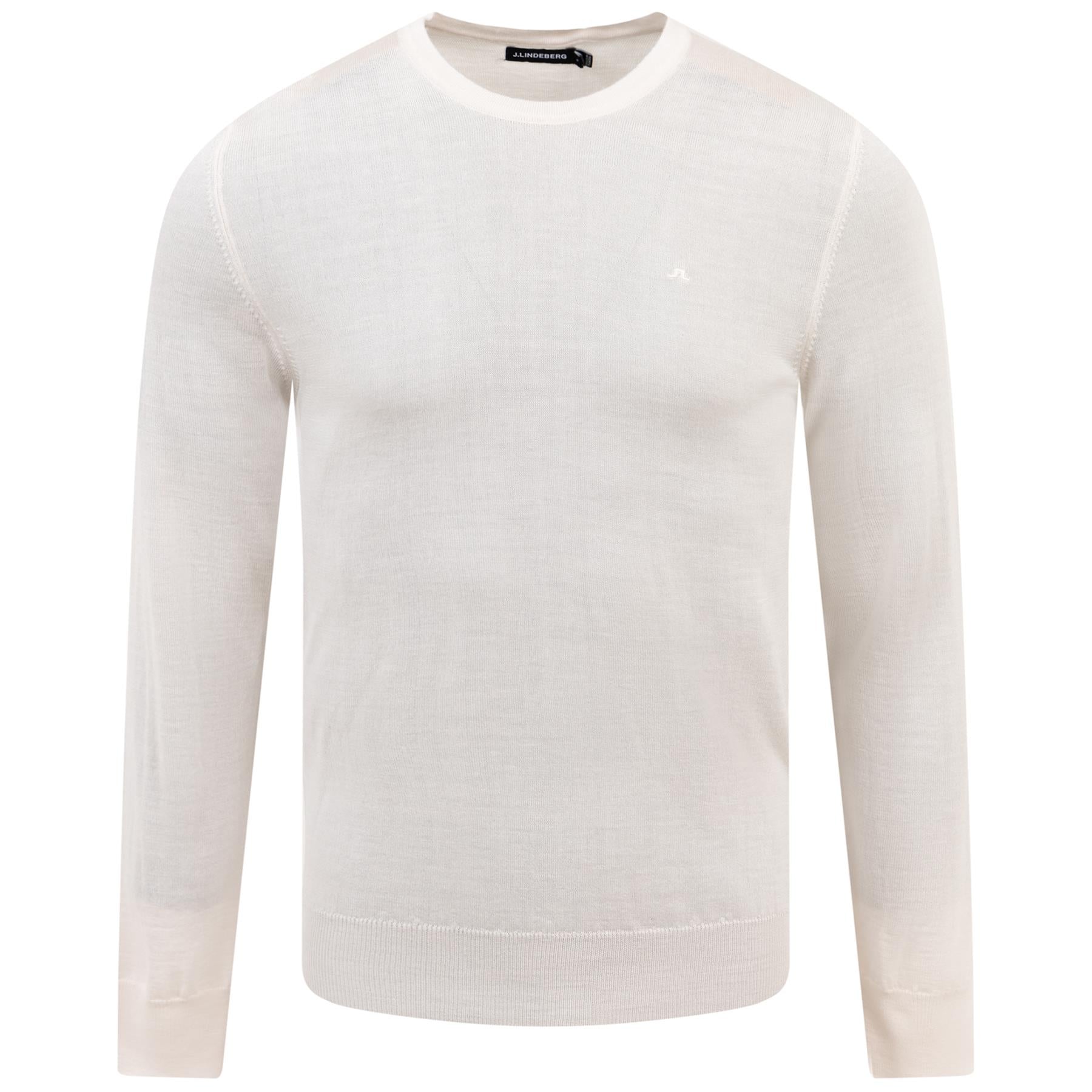 Lyle Merino Crew Neck Sweater Cloud White - SS24