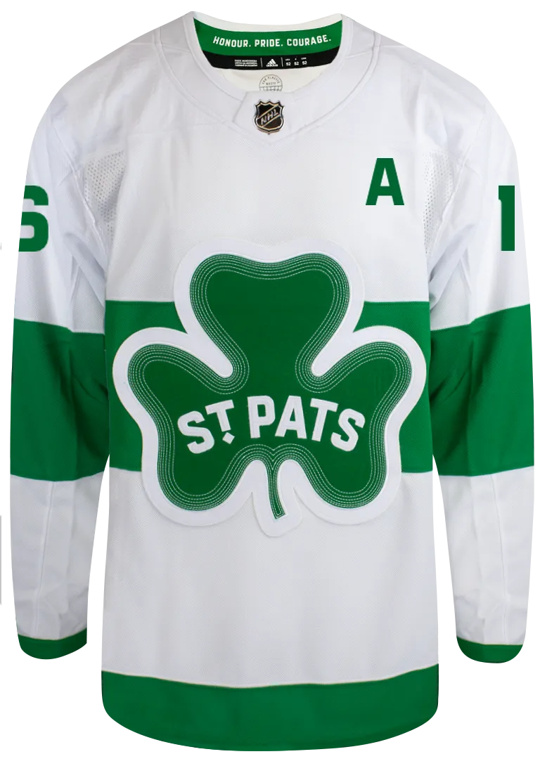 Maple Leafs Adidas Men's Authentic 2024 St Pats Jersey - MARNER