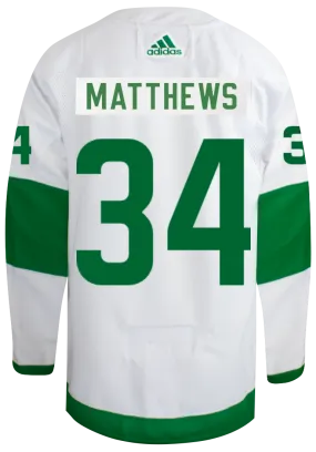 Maple Leafs Adidas Men's Authentic 2024 St Pats Jersey - MATTHEWS