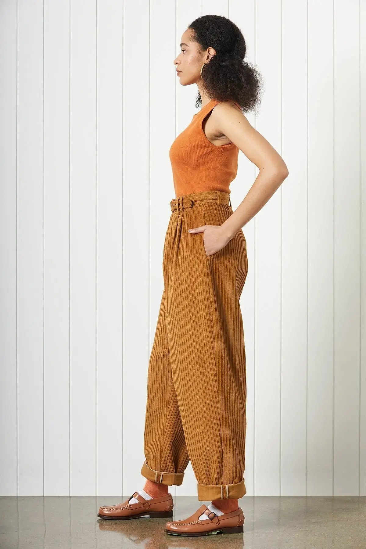 Marceaux Pant in Wide Corduroy