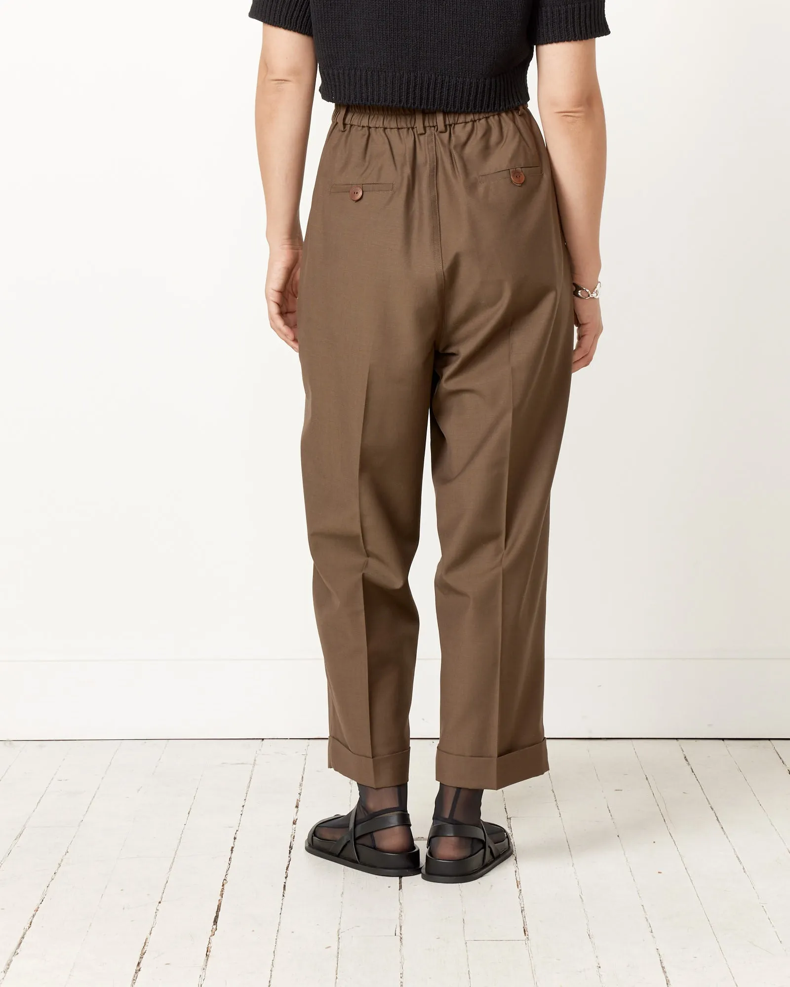 Masculine Tailoring Pant in Teak