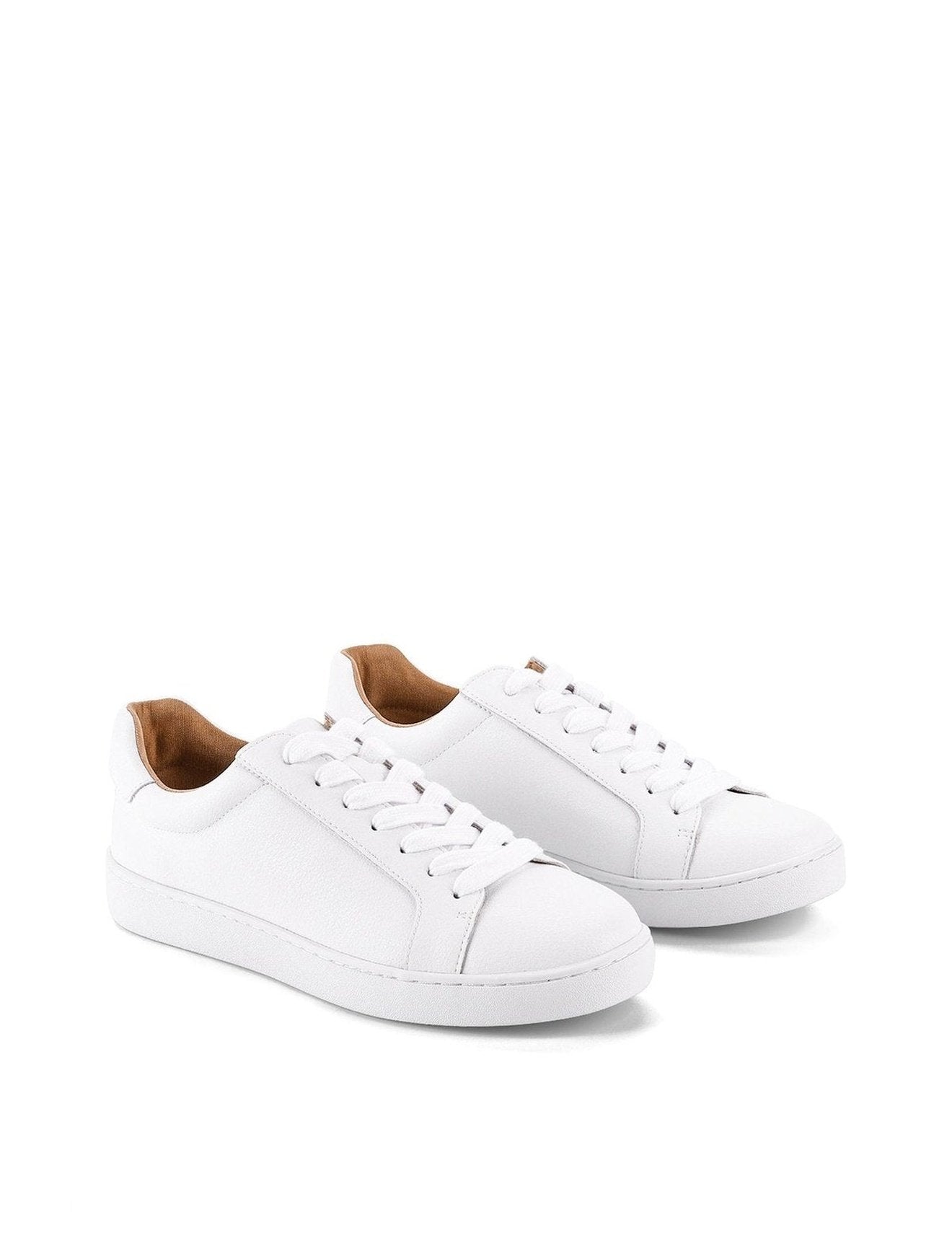 Monarch Leather Sneaker - White Leather