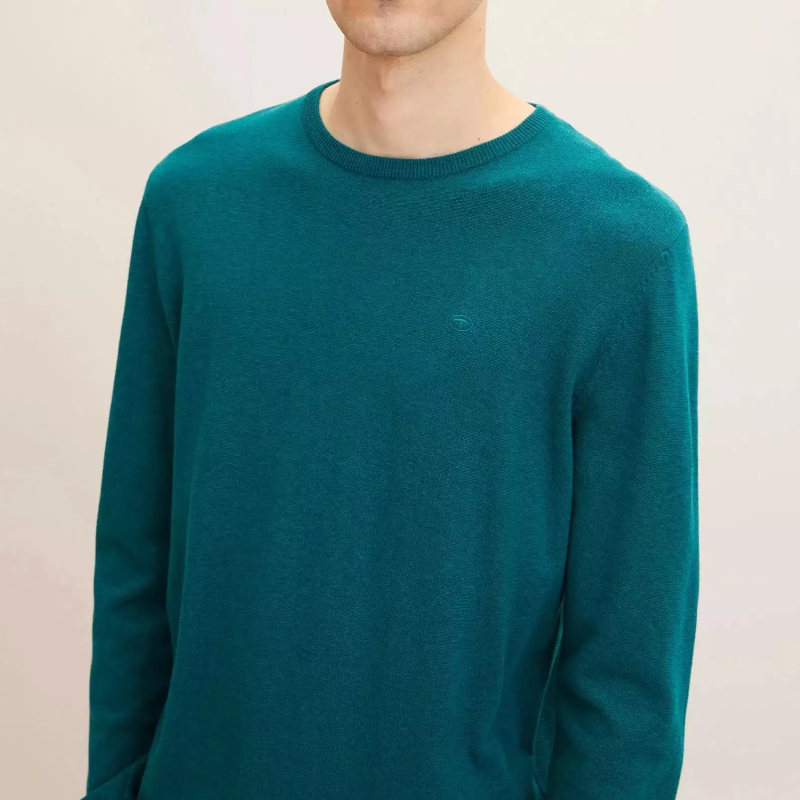 Mottled Knit Sweater (Green)