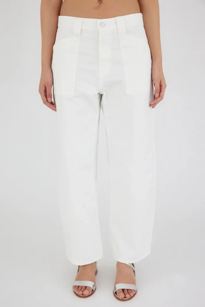 Moussy Rancho Gusset Cargo Pants, White