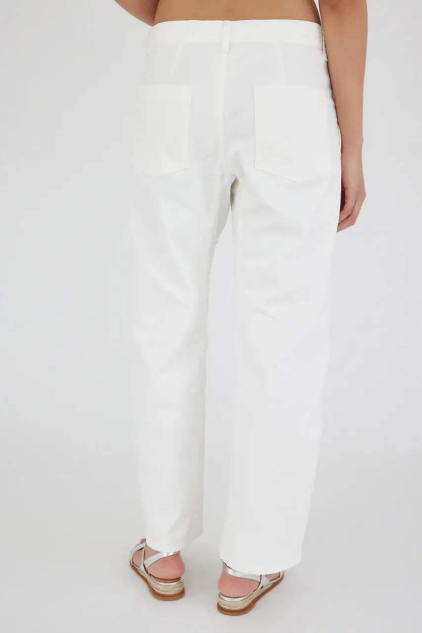 Moussy Rancho Gusset Cargo Pants, White