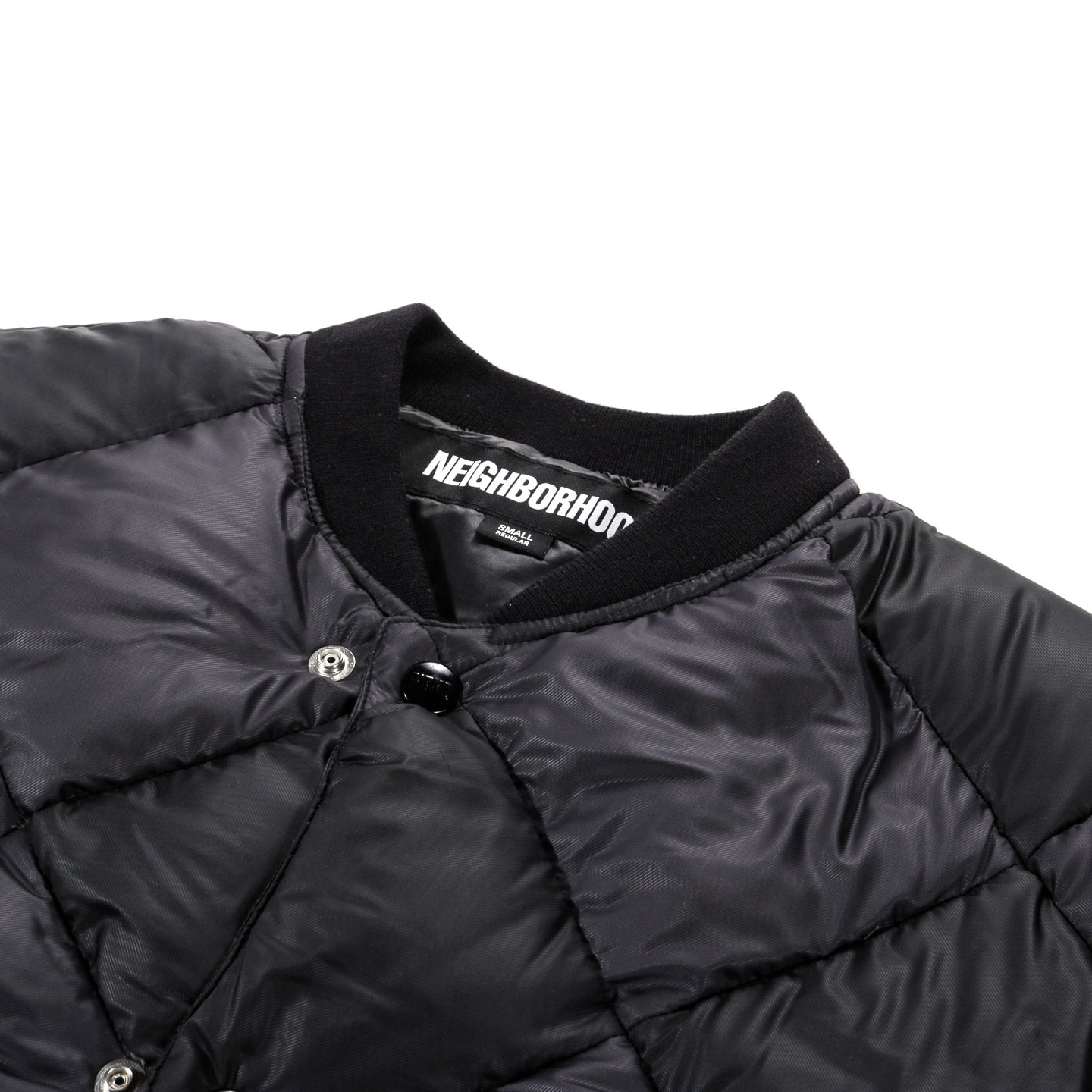 NEIGHBORHOOD CHECKER DOWN JACKET BLACK