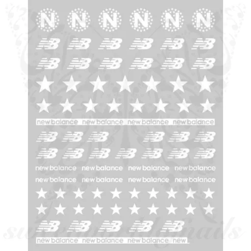 New Balance Nail Art Stickers