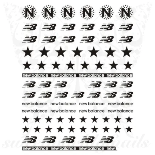 New Balance Nail Art Stickers