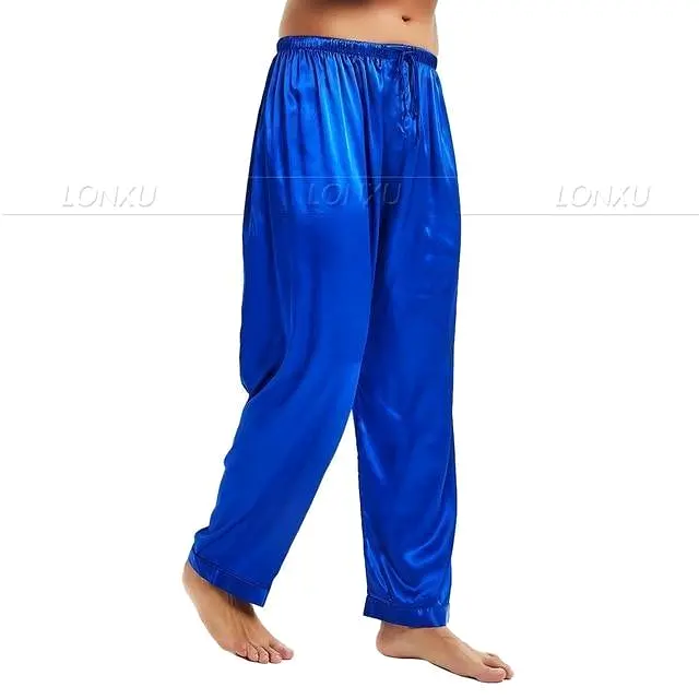 Not Too Easy Men Silk Pajama Pants