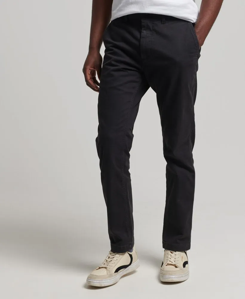 Officers Slim Chino Pants | Jet Black