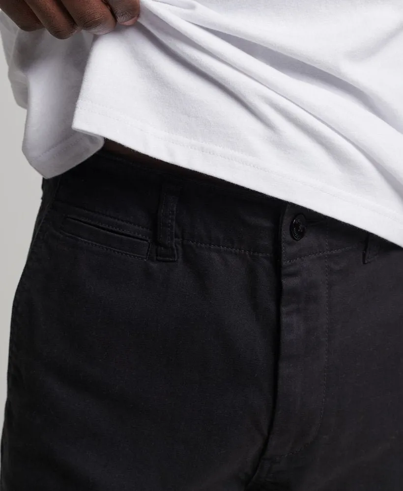 Officers Slim Chino Pants | Jet Black