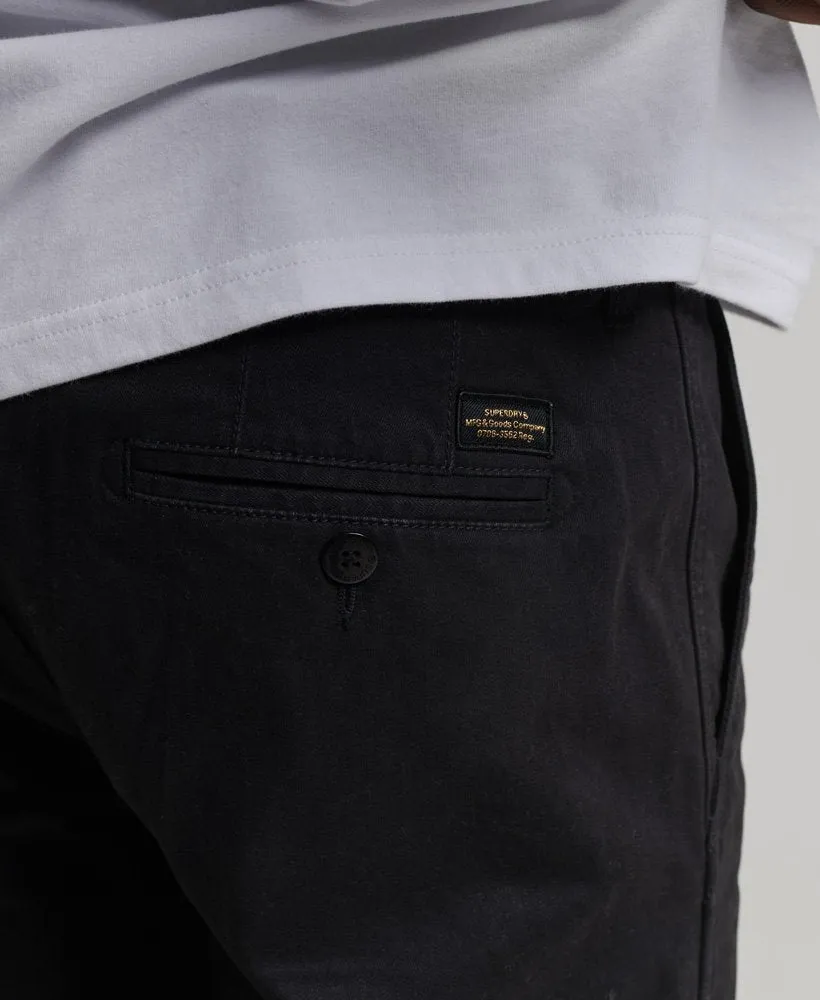 Officers Slim Chino Pants | Jet Black