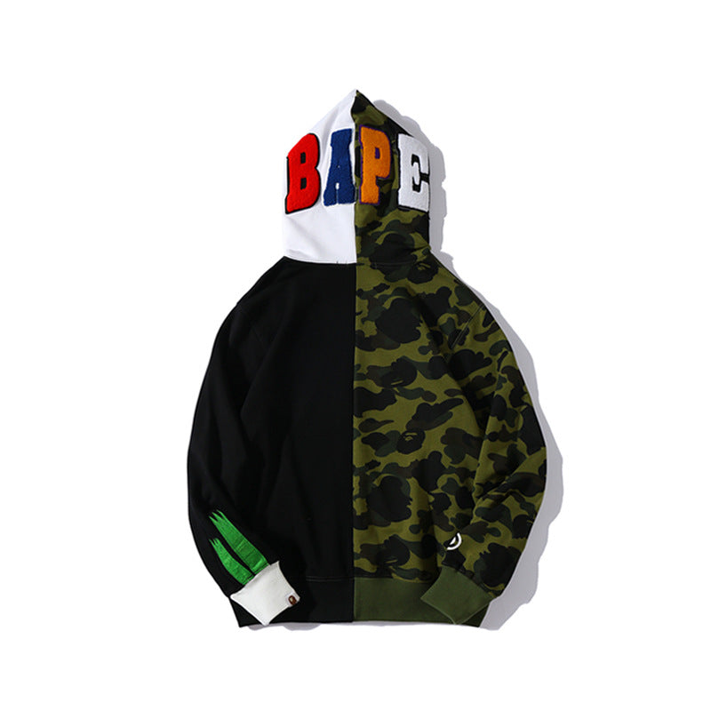 Panda Head Stitching Hoodie