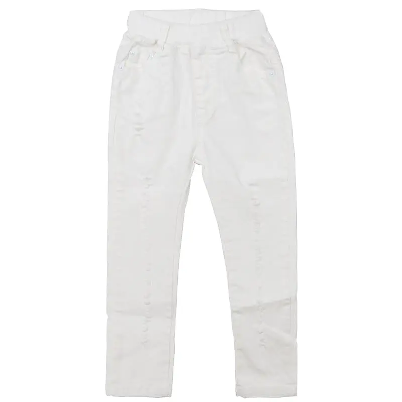 Pants, Kids Ragged Jeans Pants, Slim fit