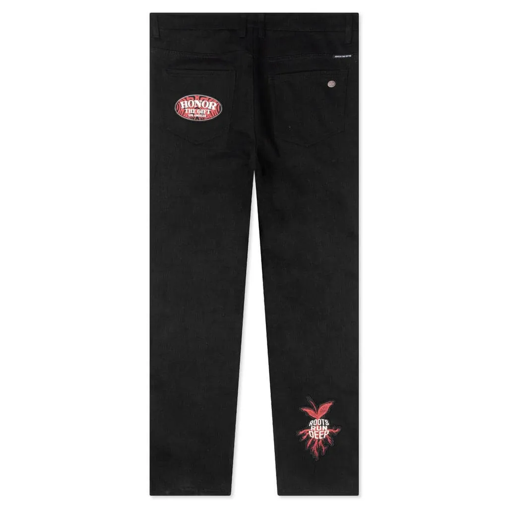 Patch Carpenter Pant - Black