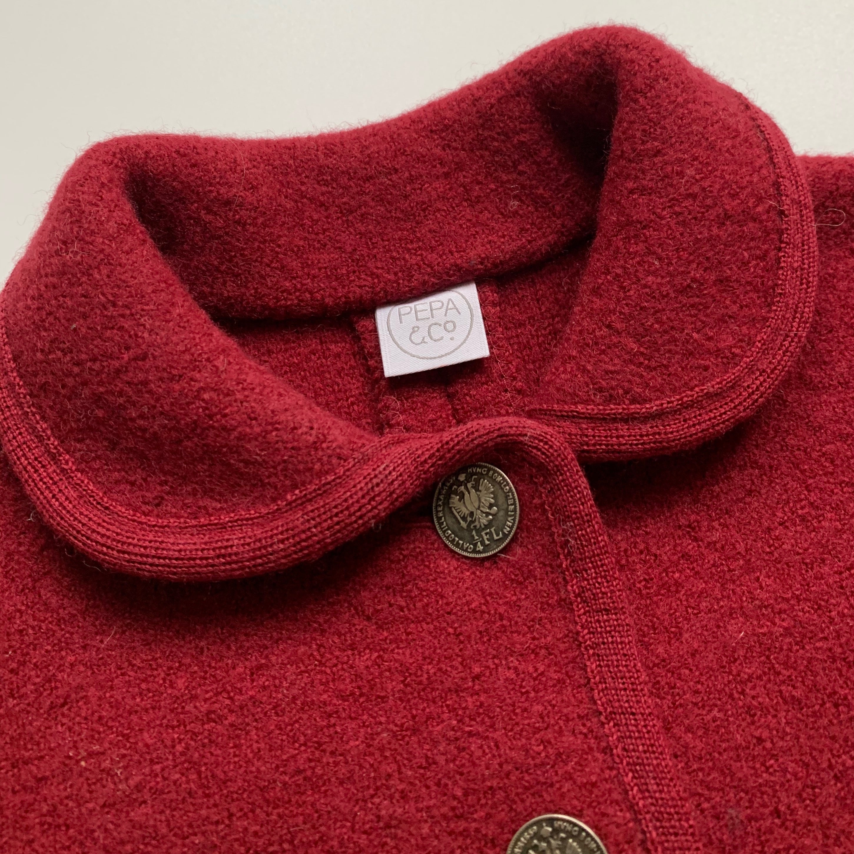 Pepa & Co Maroon Wool Coat: 3 Years