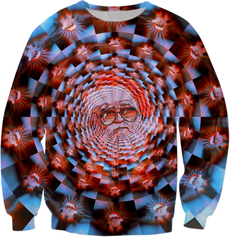 Psychedelic Santa Christmas Sweater