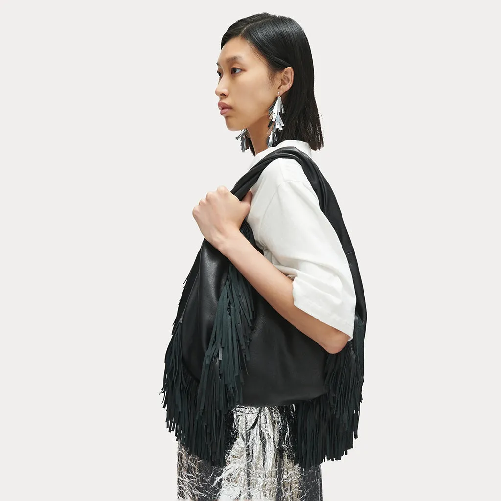 Rachel Comey Harley Fringe Bag Black