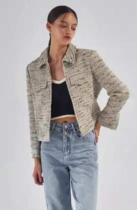 Ride or die tweed jacket