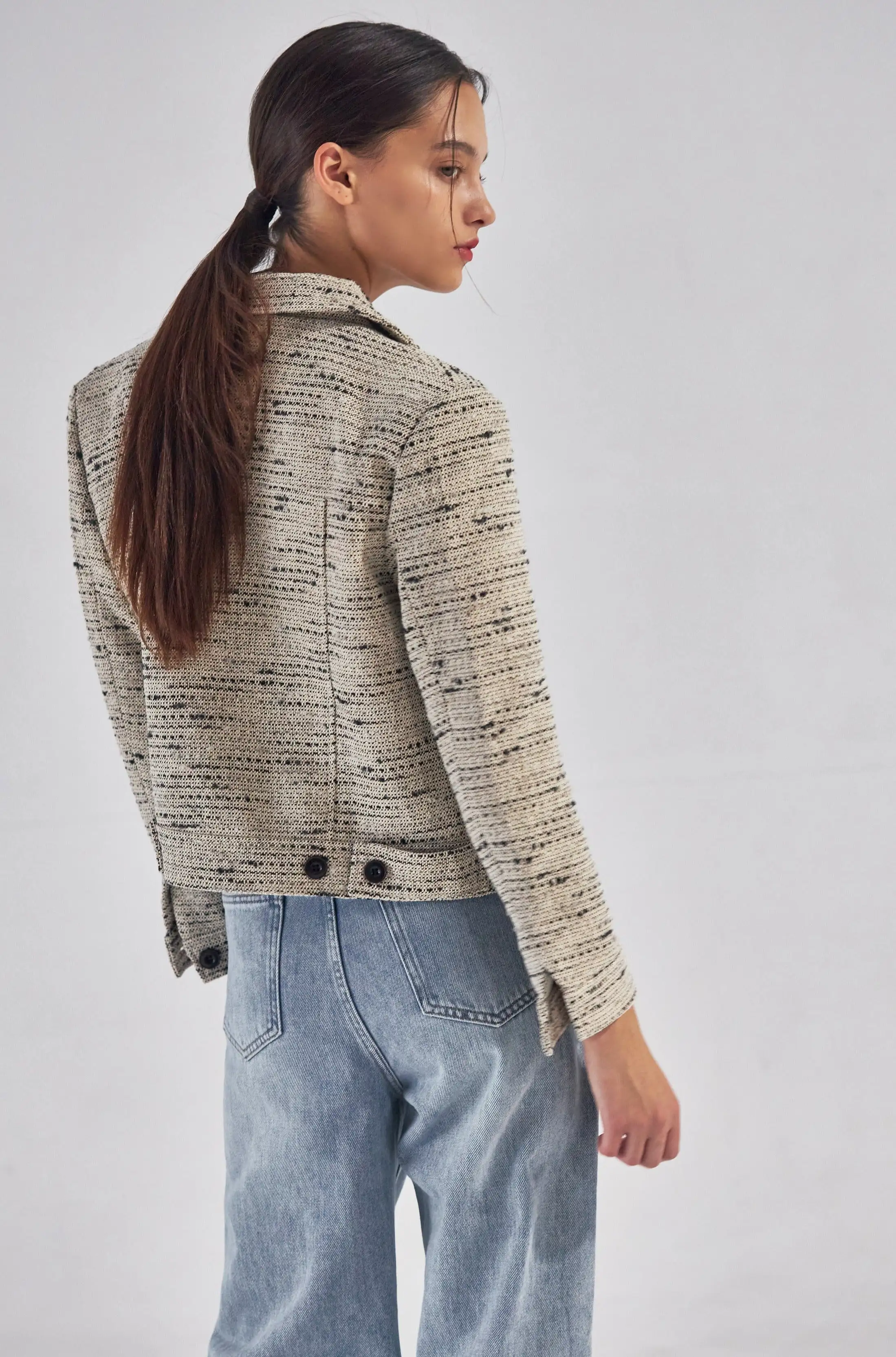 Ride or die tweed jacket