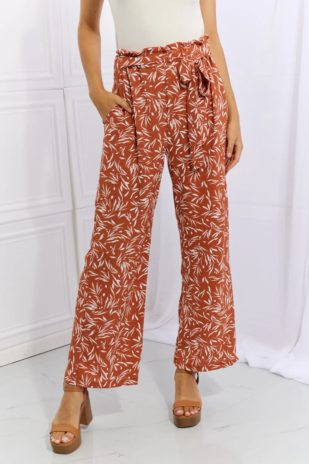 Right Angle Pants in Red Orange