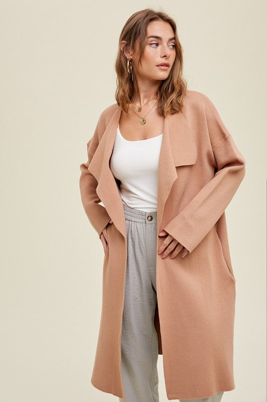 Ruby Draped Sweater Coat