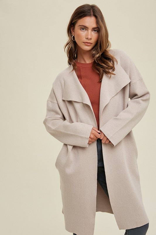 Ruby Draped Sweater Coat