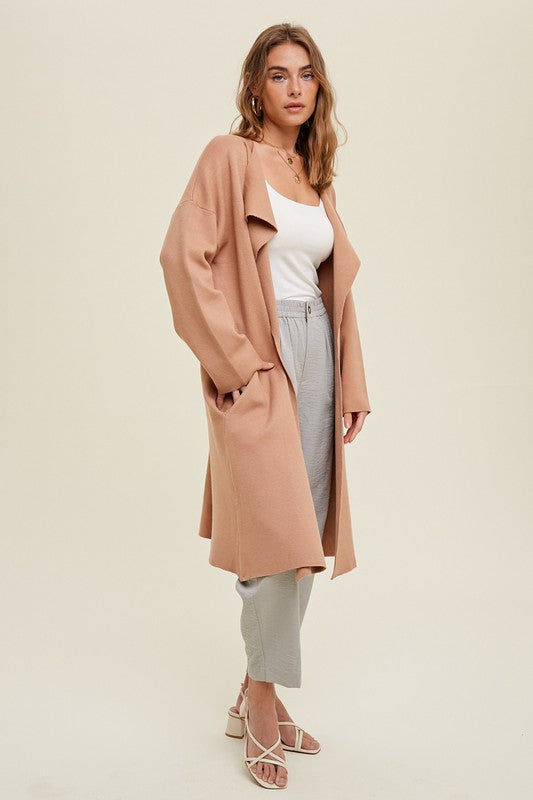 Ruby Draped Sweater Coat