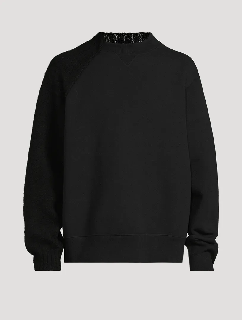 SACAI Panelled Knit Sweater