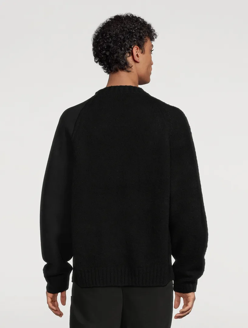 SACAI Panelled Knit Sweater