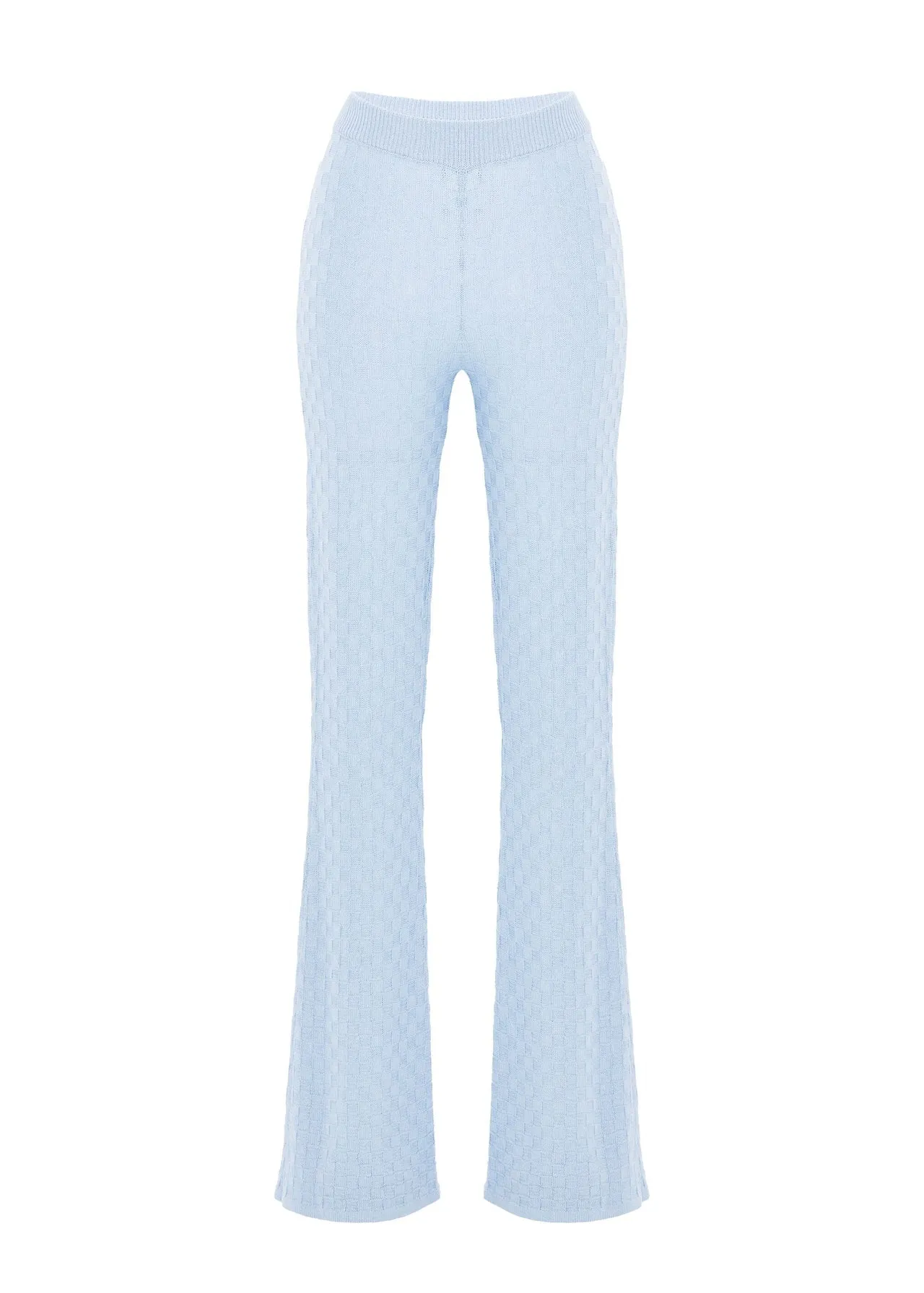 Seroya Agatha Knit Pants | Powder Blue