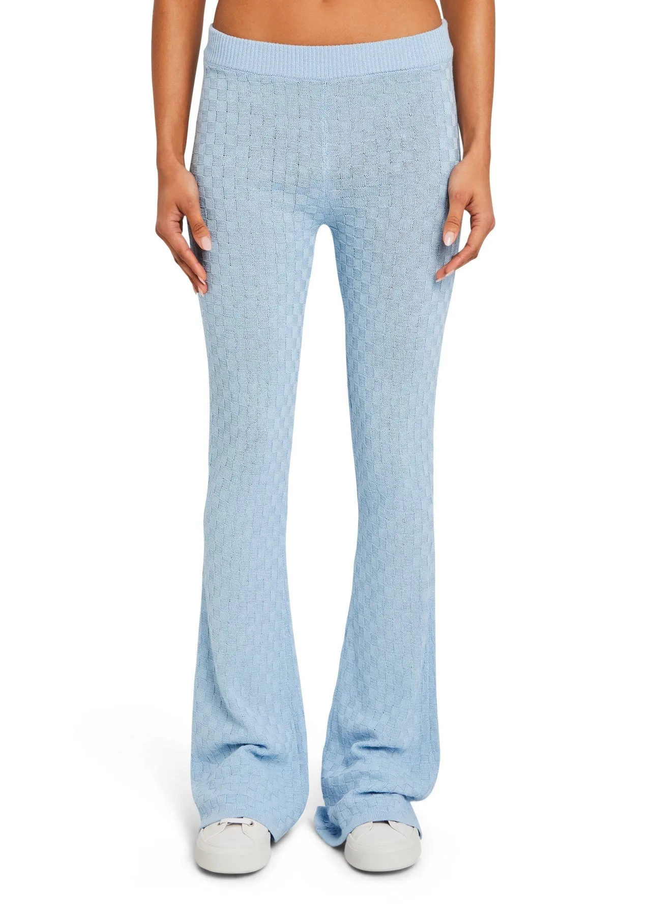 Seroya Agatha Knit Pants | Powder Blue