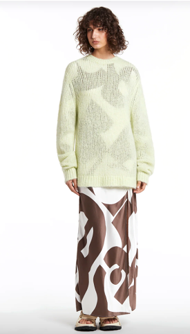 SIR The Label - Ciao Open Knit Sweater - Pistachio