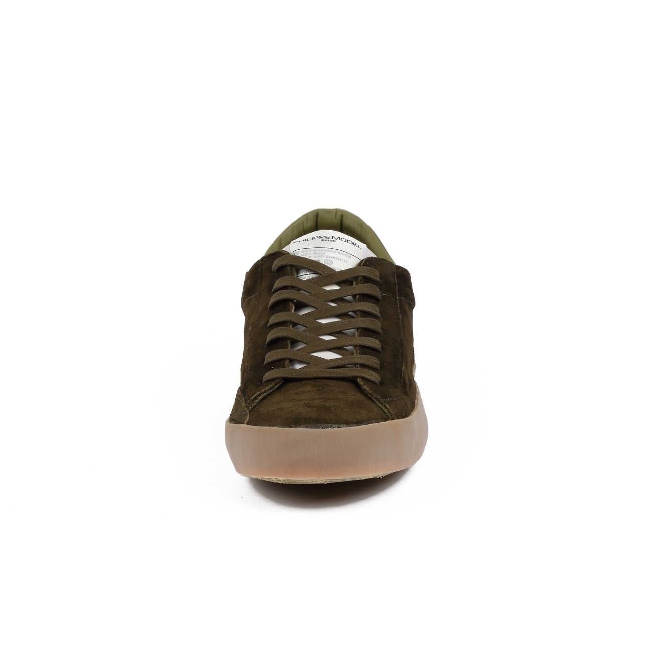 SNEAKER BASSA SCAMOSCIATA PARIS VINTAGE Uomo Mixage militare