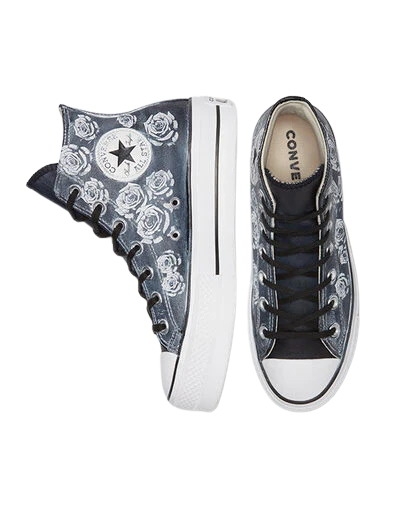 SNEAKERS CONVERSE DONNA BLACK ROSES A04311C LIMITED EDITION