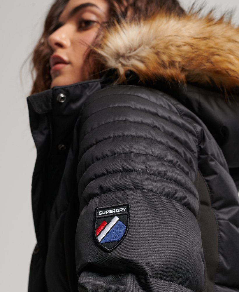 Snow Luxe Puffer Jacket | Black