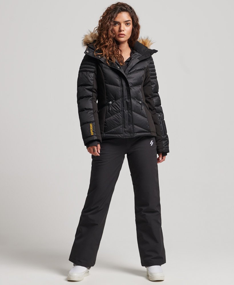 Snow Luxe Puffer Jacket | Black