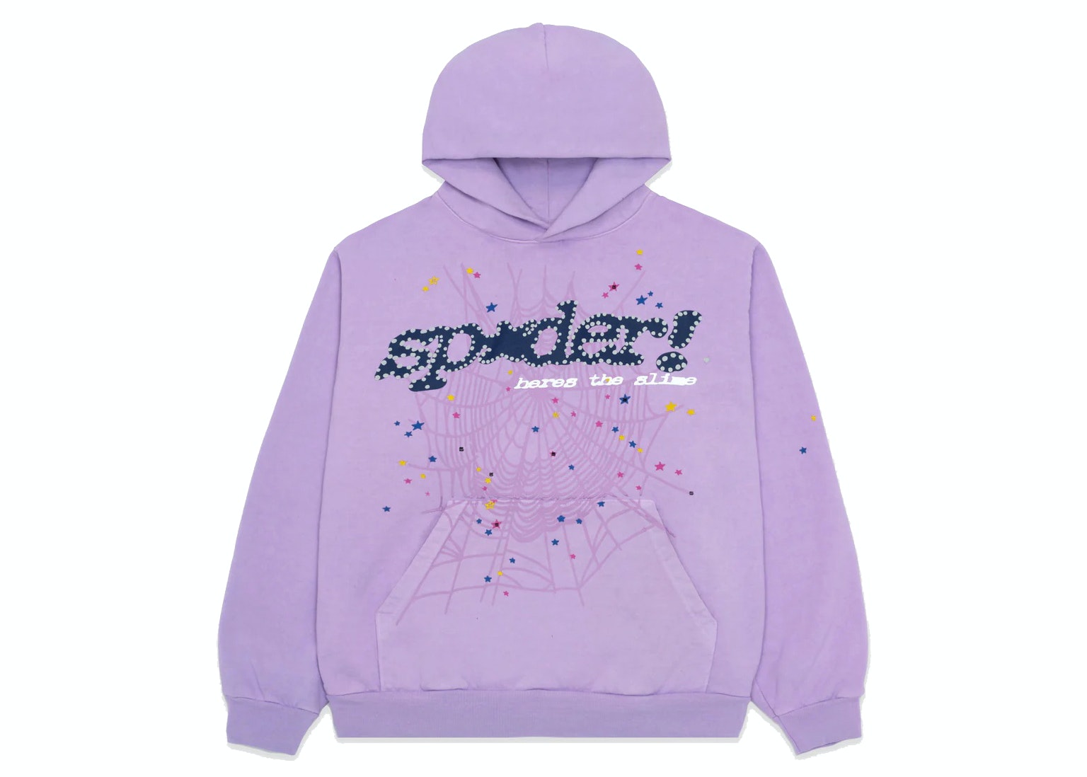 Sp5der Acai Hoodie Purple