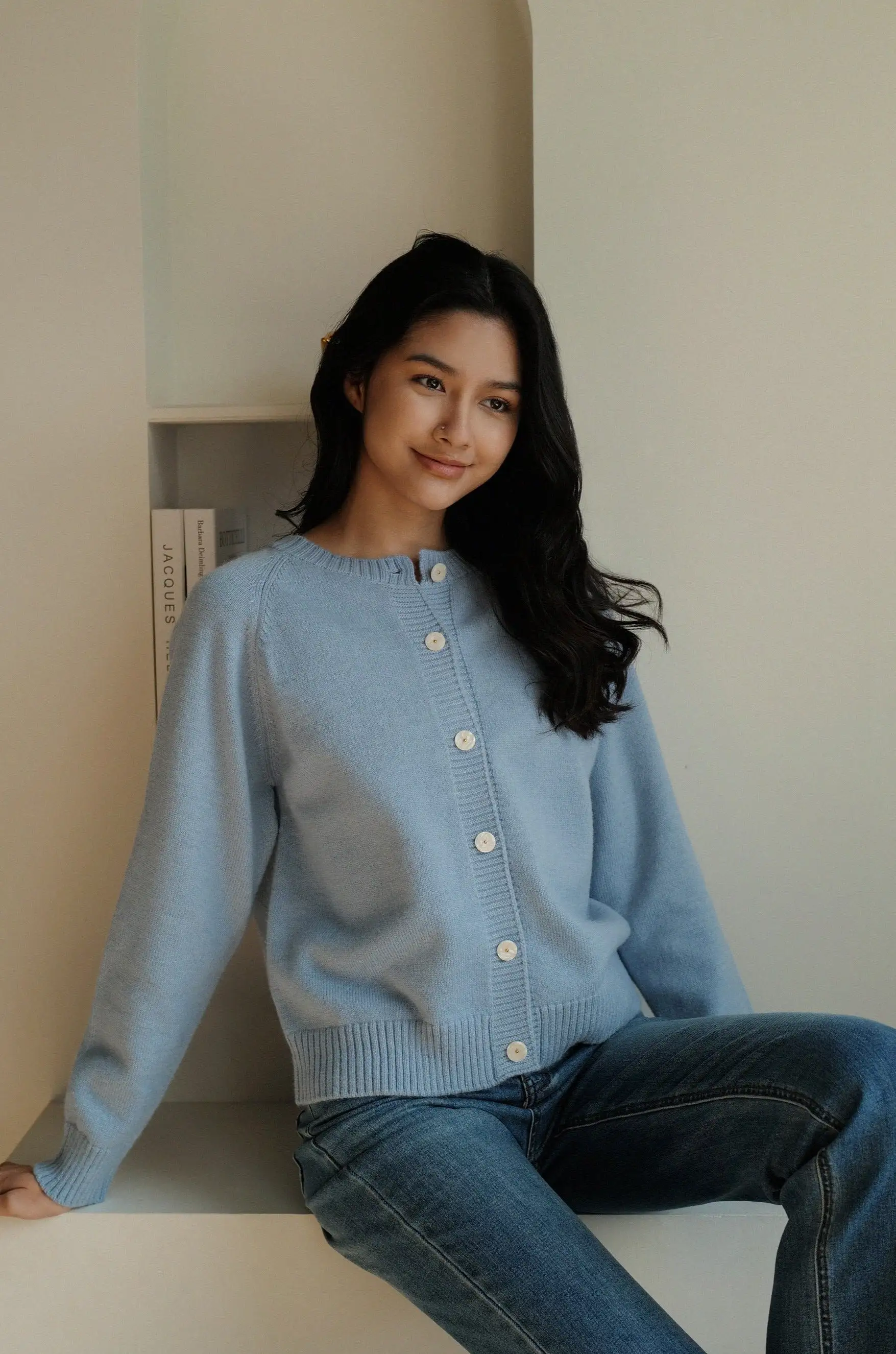 Stay cozy cardigan in blue