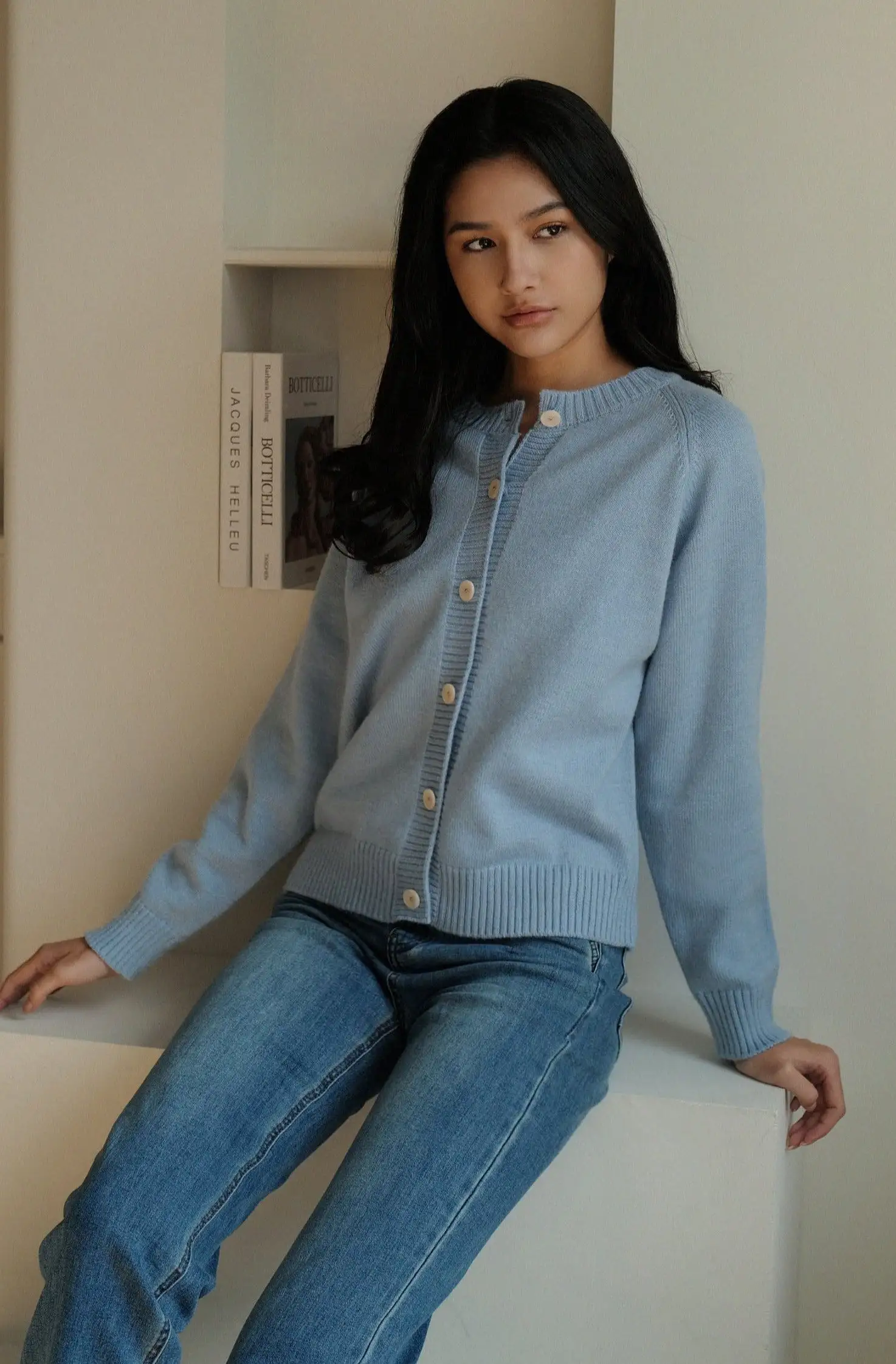 Stay cozy cardigan in blue