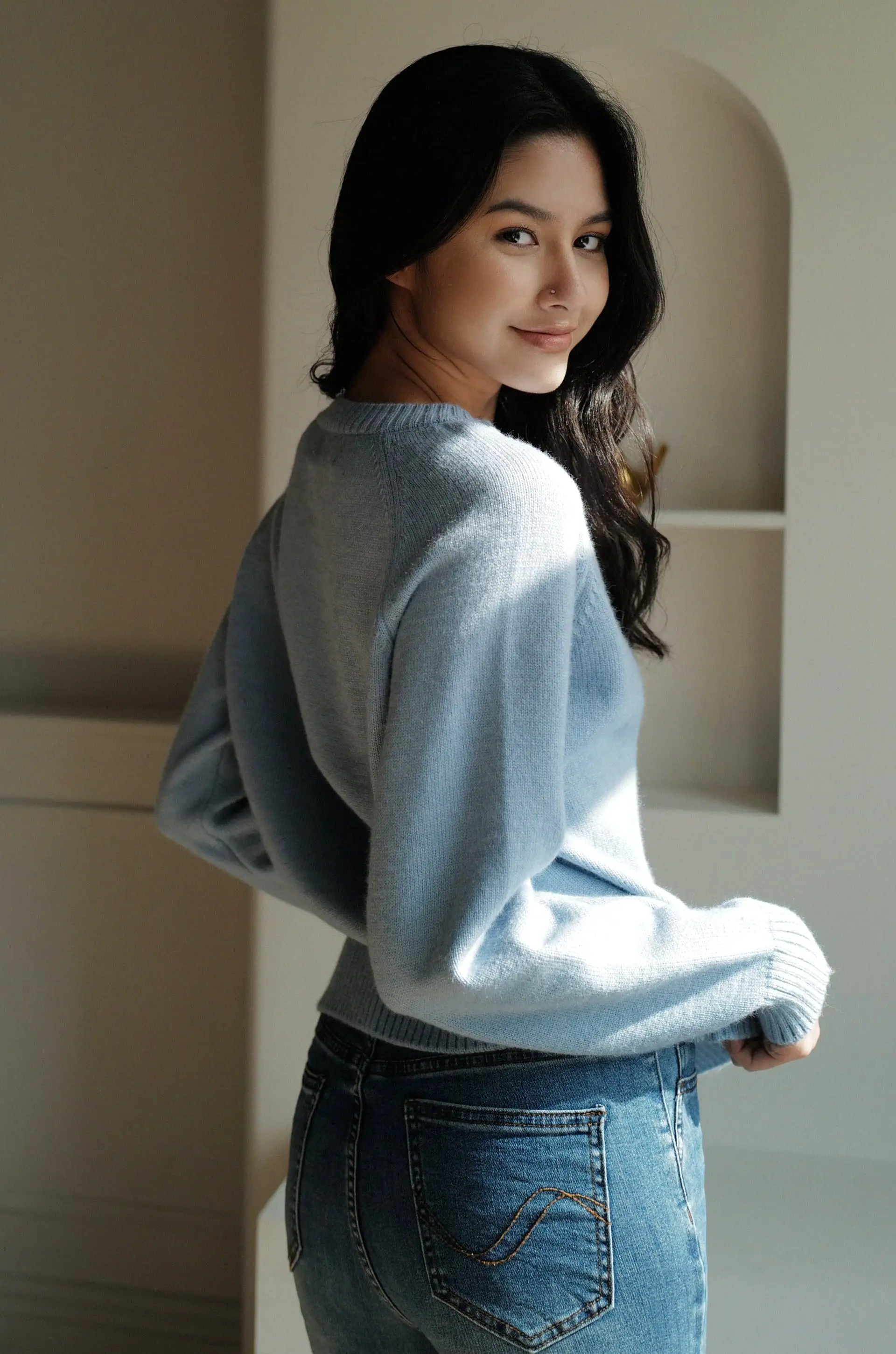 Stay cozy cardigan in blue