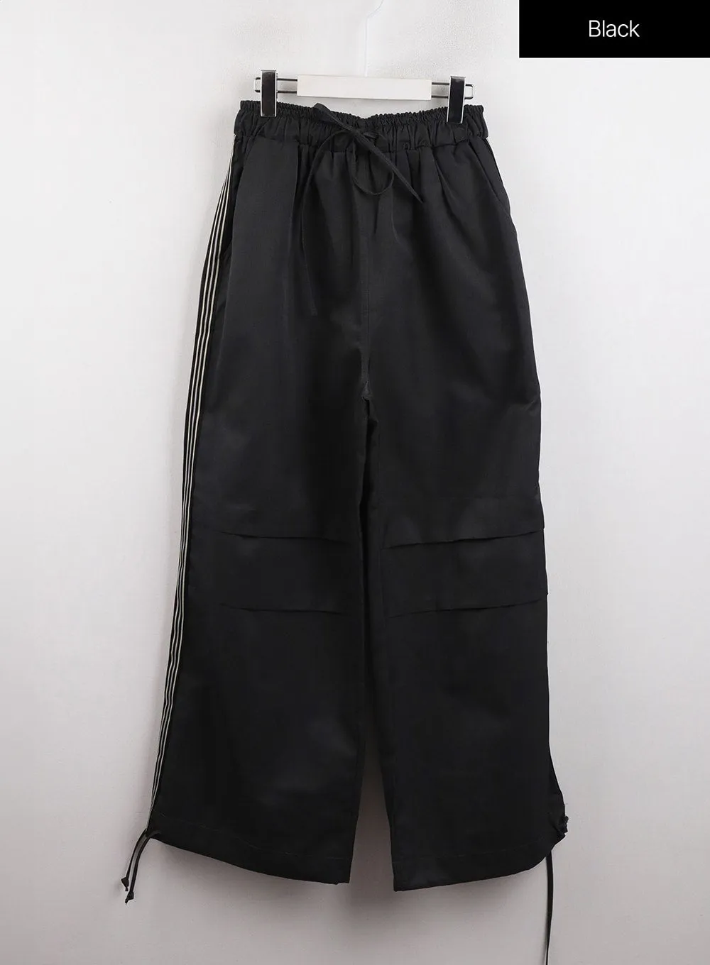 Stripe Nylon Wide Pants (UNISEX) CJ418