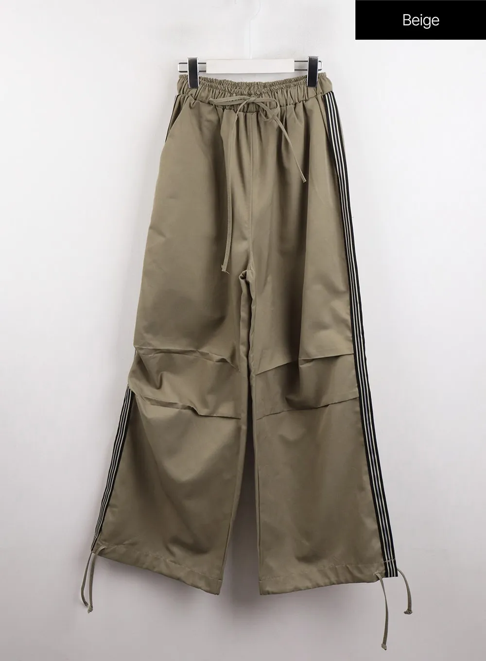 Stripe Nylon Wide Pants (UNISEX) CJ418