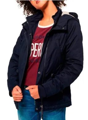 Superdry Womens Boxy Snorkle Parka Jackets Super Navy