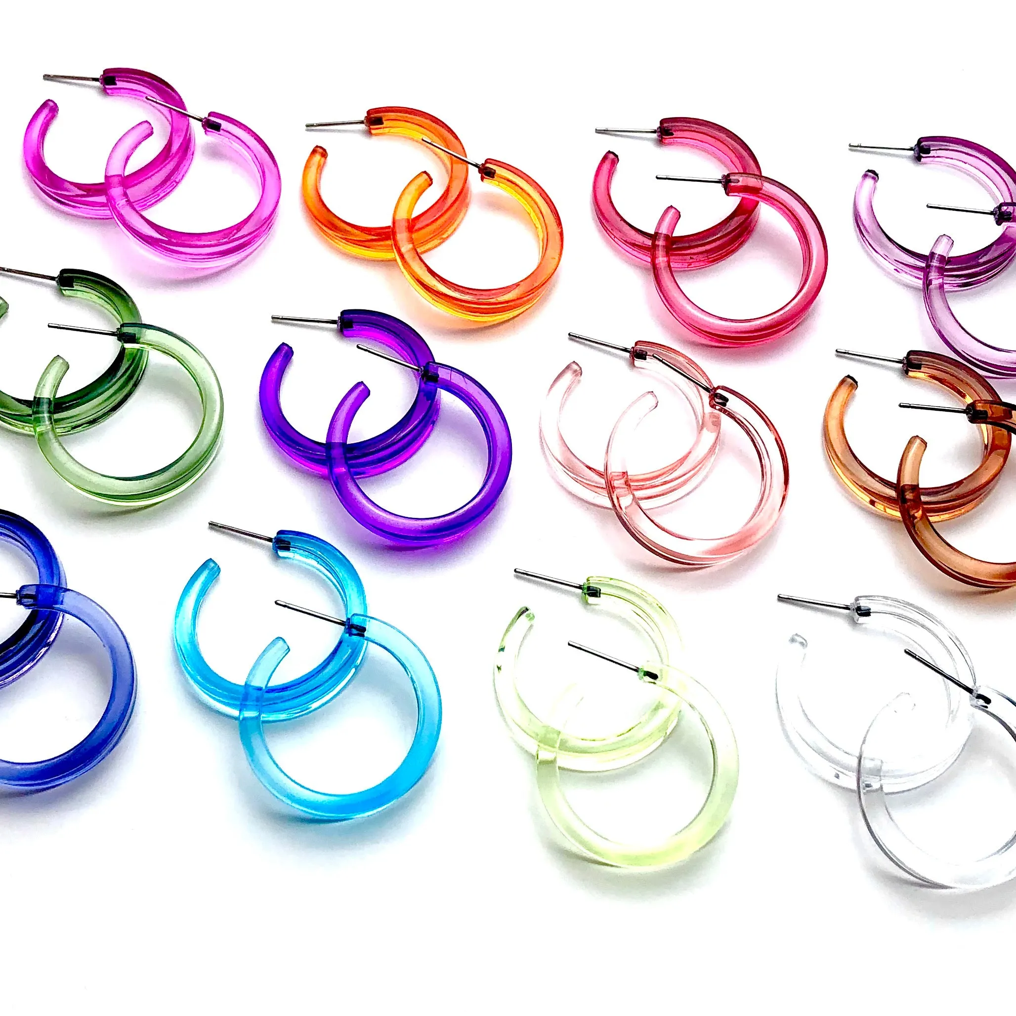 Transparent Colors Lola Hoop Earrings