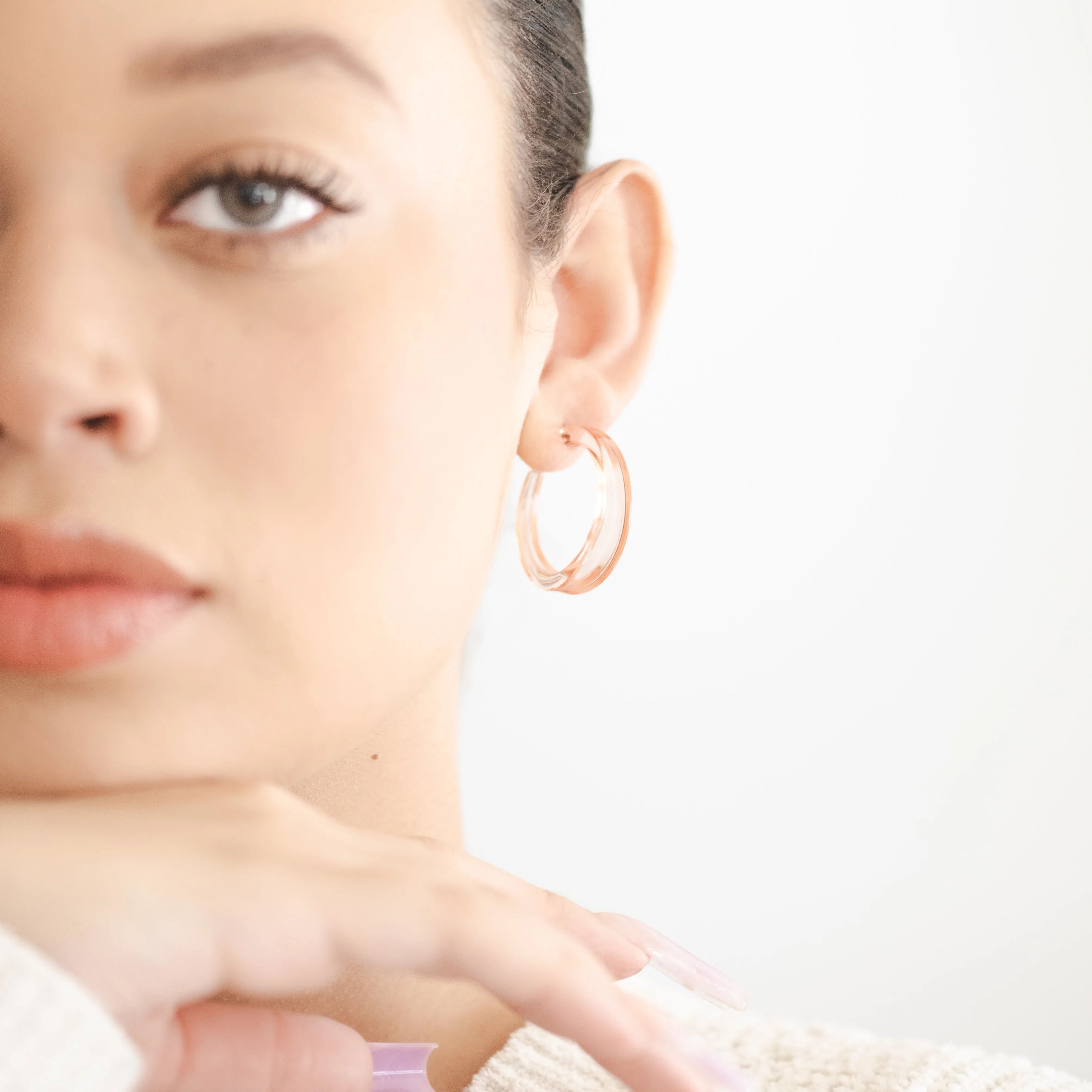 Transparent Colors Lola Hoop Earrings