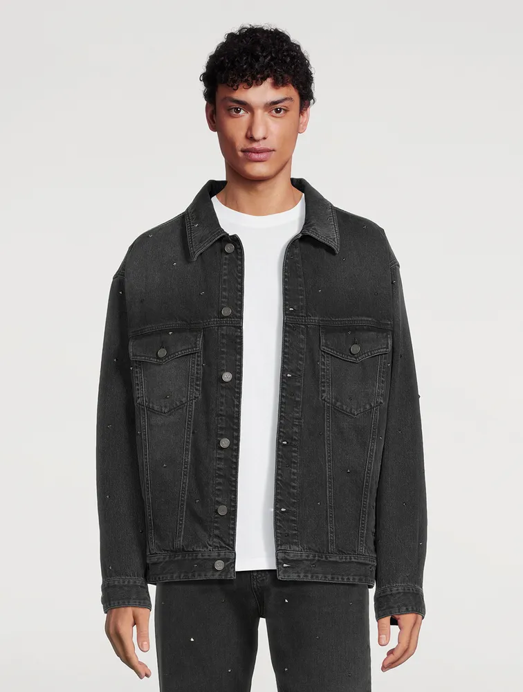 VALENTINO Rockstud Denim Jacket