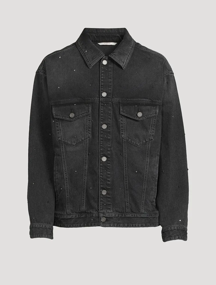 VALENTINO Rockstud Denim Jacket