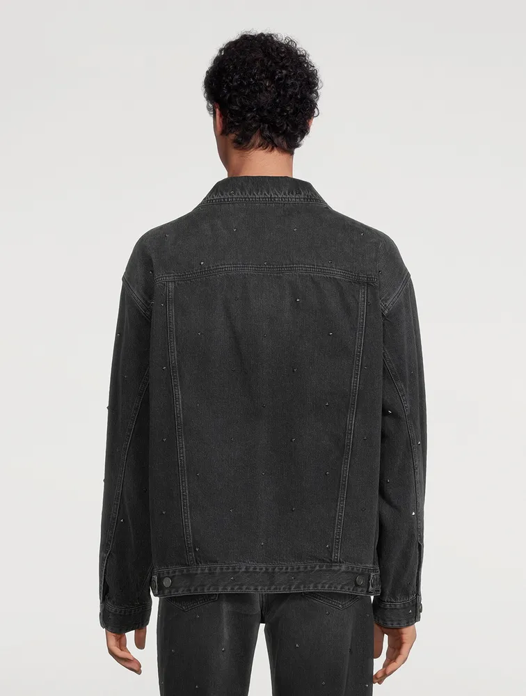 VALENTINO Rockstud Denim Jacket